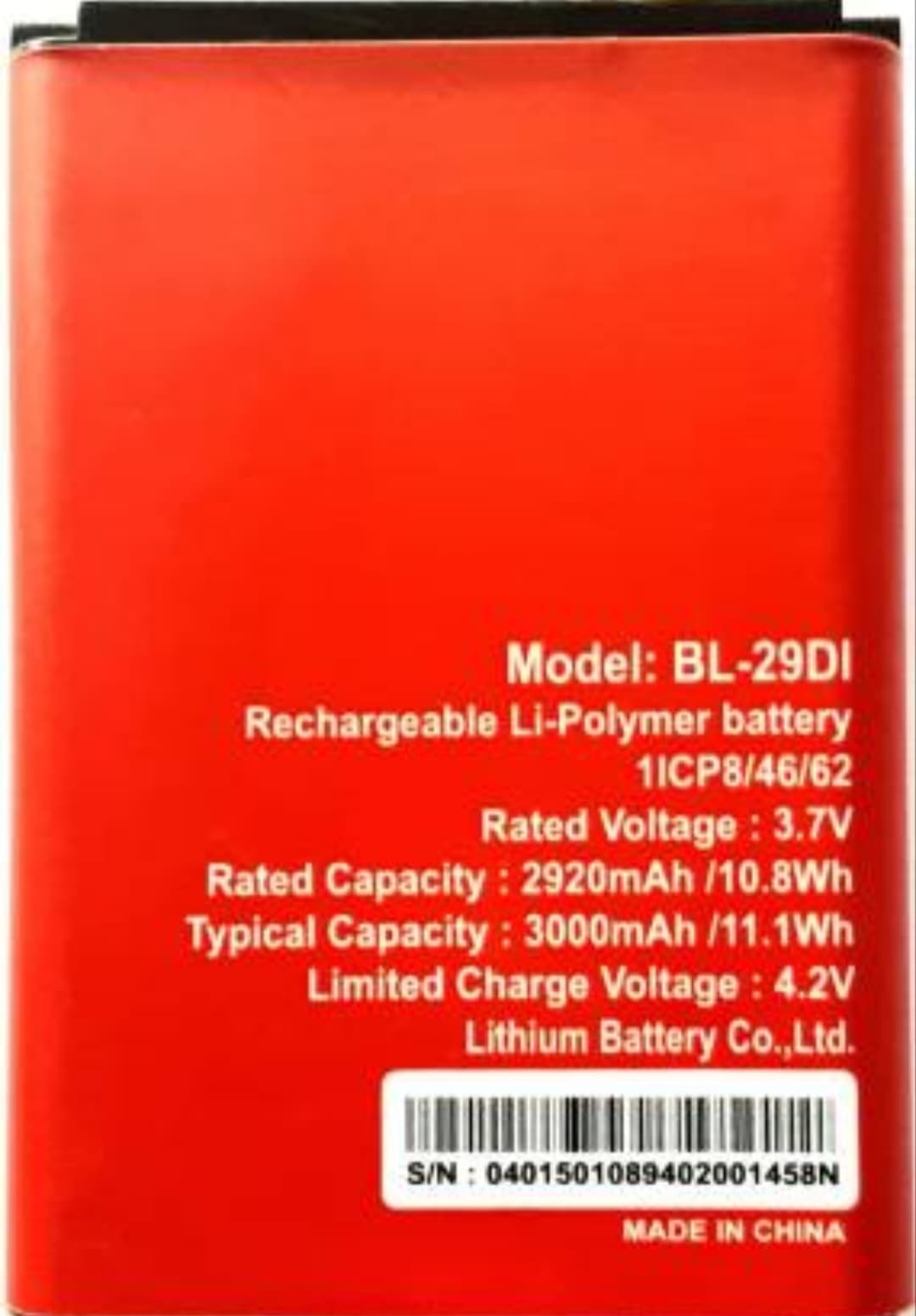 itel Battery 29Di