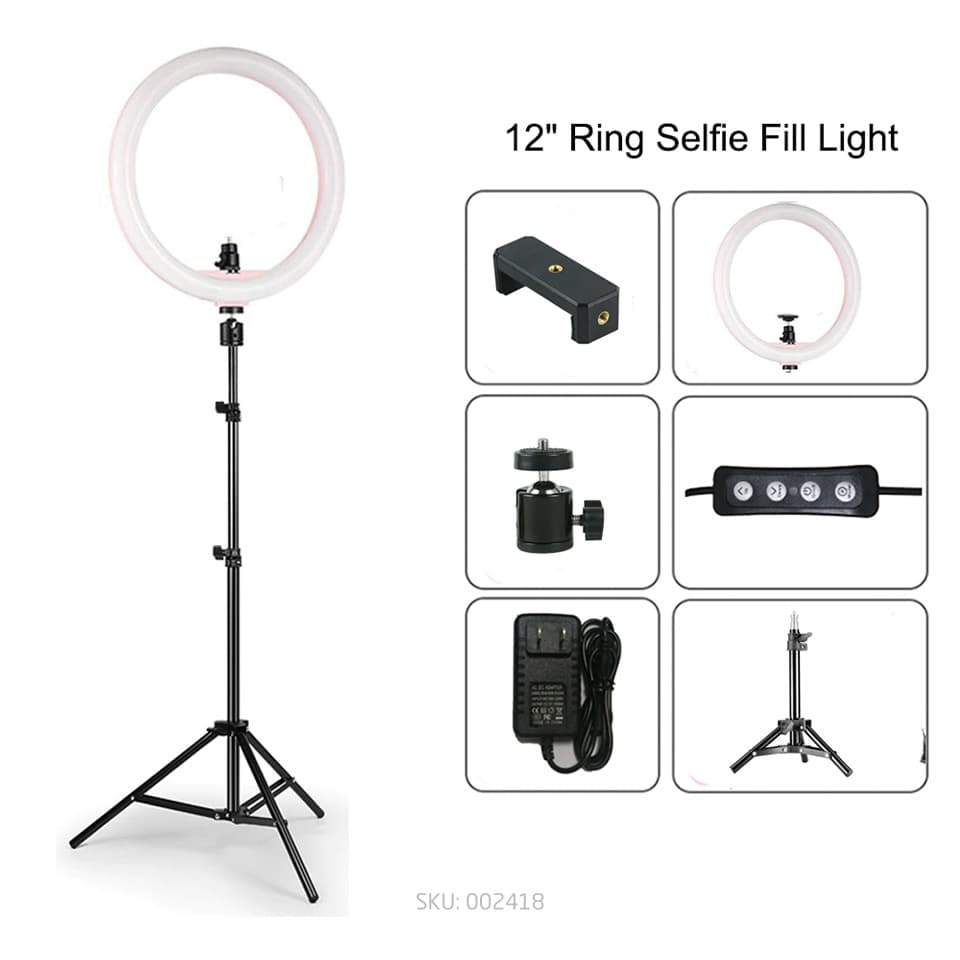 3-Color LED Ring Light 12